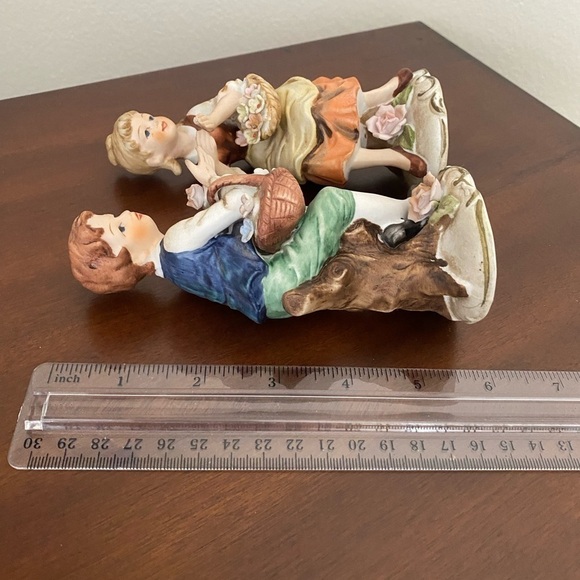 Napcoware Japan Porcelain Boy & Girl Figurines - Picture 4 of 5